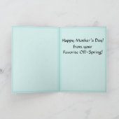 Carte Ma mère préférée (personnalisée) (Intérieur)