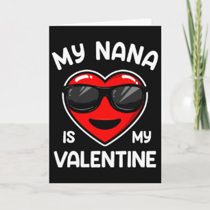 Carte Ma Nana est mon cœur de la Saint-Valentin Garçon F
