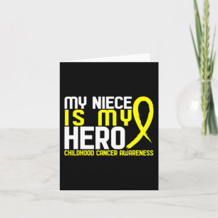 Carte Ma Nièce Est Mon Héros Sensibilisation Au Cancer D