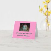 Carte Ma petite princesse, Joyeux anniversaire (Fleur jaune)