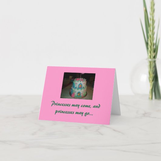 Carte Ma petite princesse, Joyeux anniversaire (Devant)