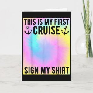 Carte Ma première croisière signe mon t-shirt enfants Ti