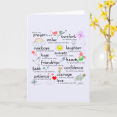 Carte Ma Prière Pour Vous (Fleur jaune)