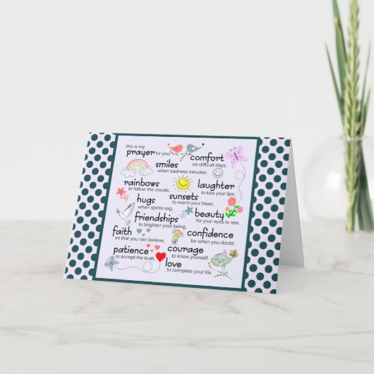 Carte Ma Prière Pour Vous (Devant)