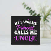 Carte Ma Princesse Préférée M'appelle Oncle (Debout devant)