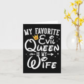 Carte Ma Reine Du Mal Préférée Est Mes Cadeaux D'Hallowe (Fleur jaune)