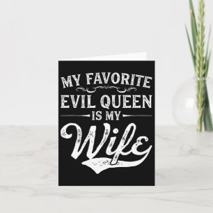 Carte Ma Reine Évil Favorite Est Ma Femme Nouveauté