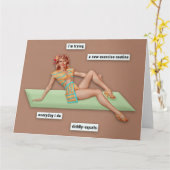 Carte Ma routine d'exercice (Fleur jaune)