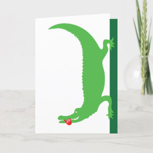 Carte Ma Saint-Valentin d'alligator