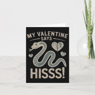 Carte Ma Saint-Valentin Dit Drôle Hisss 