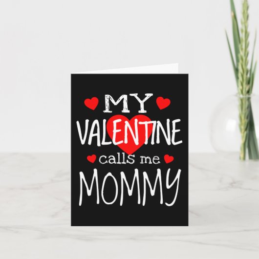 Carte Ma Saint-Valentin m'appelle Maman (Devant)
