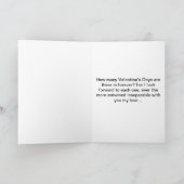 Carte Ma Saint-Valentin personnalisée rouge (Intérieur)