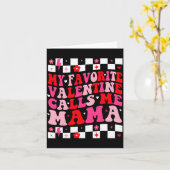 Carte Ma Saint-Valentin préférée m'appelle Maman Joyeux  (Fleur jaune)