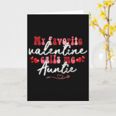 Carte Ma Saint-Valentin préférée m'appelle Tante Maman V (Fleur jaune)