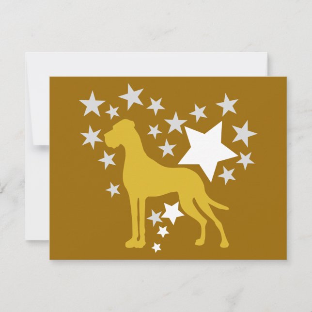 Carte Ma Star Great Danes (Devant)