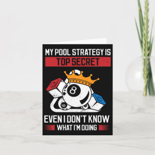 Carte Ma Stratégie De Pool Est Très Secret Même Si Je Ne