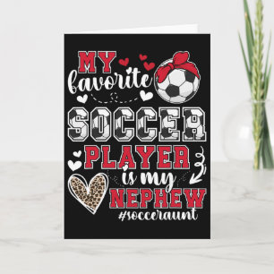 Carte Ma tante de foot de mon neveu Tante