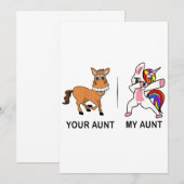 Carte Ma Tante Te Dons Pour Tante (Devant / Derrière)