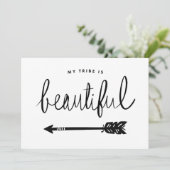 Carte Ma Tribu Est Belle Et Élégante (Debout devant)