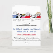 Carte Ma vie est panda-monium - bleu (Dos)