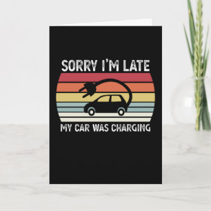Carte Ma voiture chargeait Funny Electric Vehicle EV Don