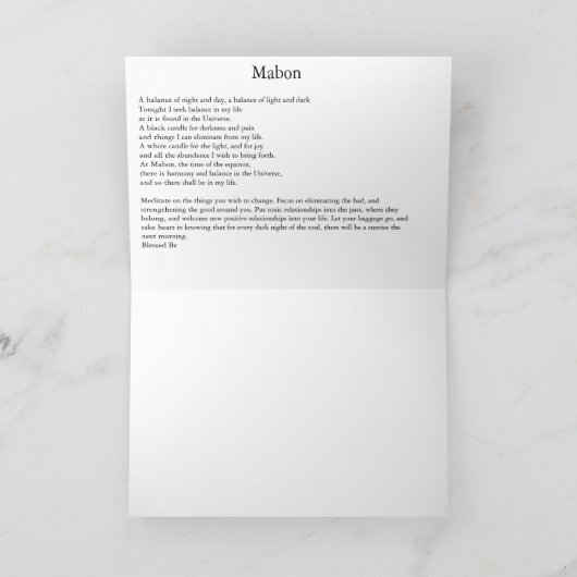 Carte Mabon (Intérieur)