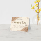 Carte Mabrook Nikah Mubarak (Fleur jaune)