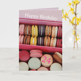 Carte Macaron français d'anniversaire sur mesure