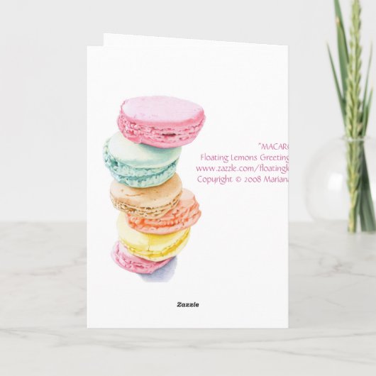 Carte Macarons (Dos)