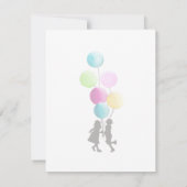 Carte Macarons français colorés Enfants Jouant Anniversa (Dos)