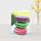 Carte Macaroons (Fleur jaune)
