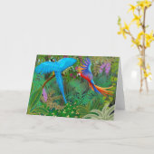 Carte Macaw Jungle (Fleur jaune)