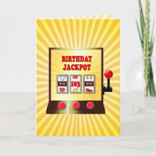 Carte machine à sous 103e anniversaire