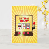 Carte machine à sous 23e anniversaire (Fleur jaune)