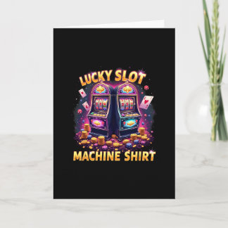 Carte Machine à sous chanceuse pour amateurs de jeux de
