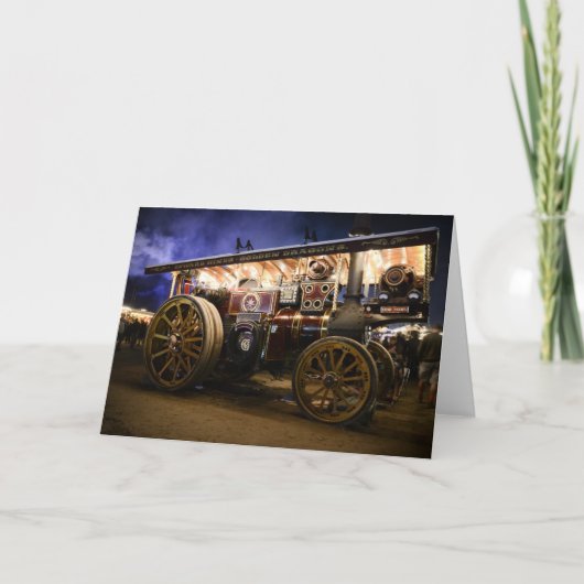 CARTE MACHINE À VAPEUR DE "QUO VADIS" - (Devant)