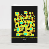Carte Machine Alien - Anniversaire (Dos)
