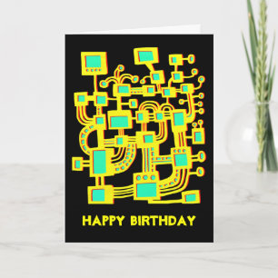 Carte Machine Alien - Anniversaire