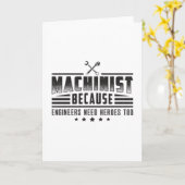 Carte Machine Machiniste CNC Machiniste Funny Idée cadea (Fleur jaune)