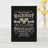 Carte Machine mécanique CNC Machiniste Idée cadeau (Fleur jaune)