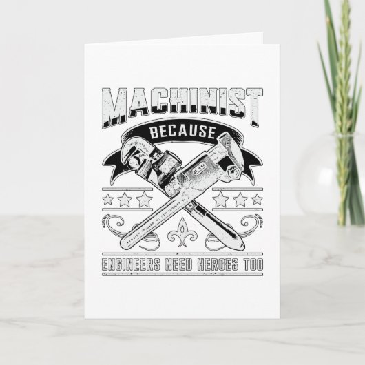 Carte Machiniste CNC Machinist Machine Job Drôle Cadeau (Devant)