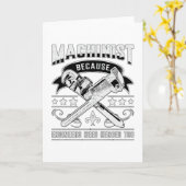 Carte Machiniste CNC Machinist Machine Job Drôle Cadeau (Fleur jaune)