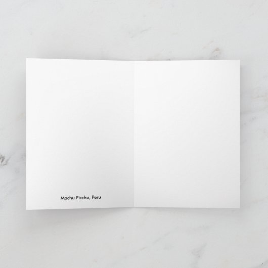 Carte Machu Picchu, Pérou (Intérieur)