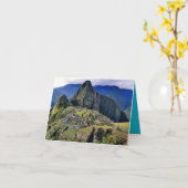 Carte MACHU PICCHU - Pérou - panorama (Fleur jaune)