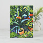 Carte Macke - Fleurs dans le jardin (Debout devant)