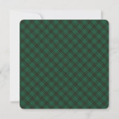 Carte MacLean Chasse Ancienne Tartan Joyeux Pawlidays (Dos)
