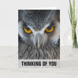 Carte Macro Black and White Owen Thinking Of You Card