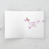 Carte macro d'anniversaire d'amaryllis (Intérieur)