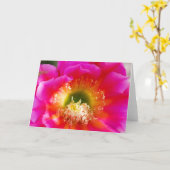 Carte Macro fleur succulente (Fleur jaune)