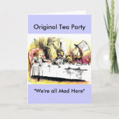 Carte Mad Hatter Tea Party (Devant)